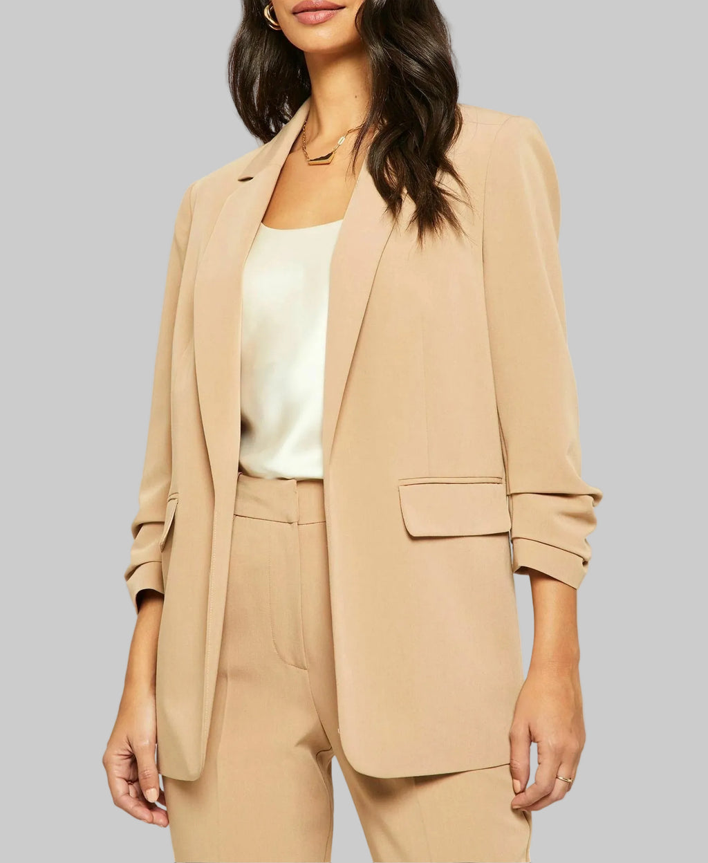 Blazer bella manga Fruncida