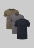 Camiseta de cuello redondo pack 3