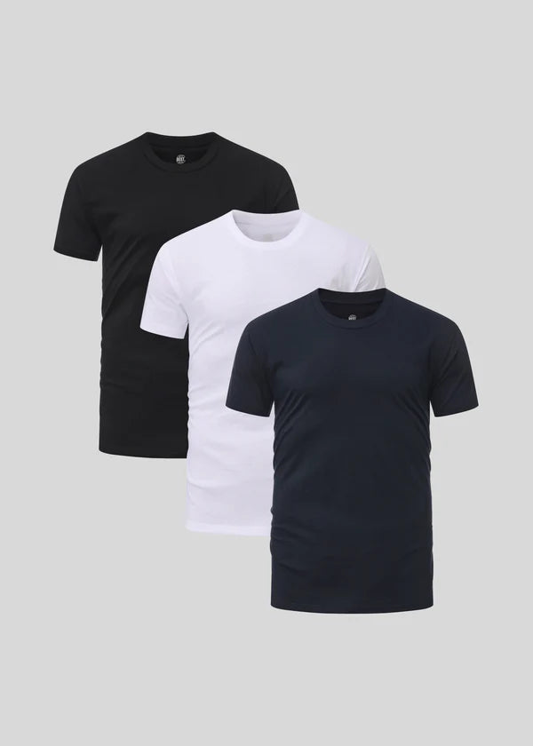Camiseta de cuello redondo pack 3