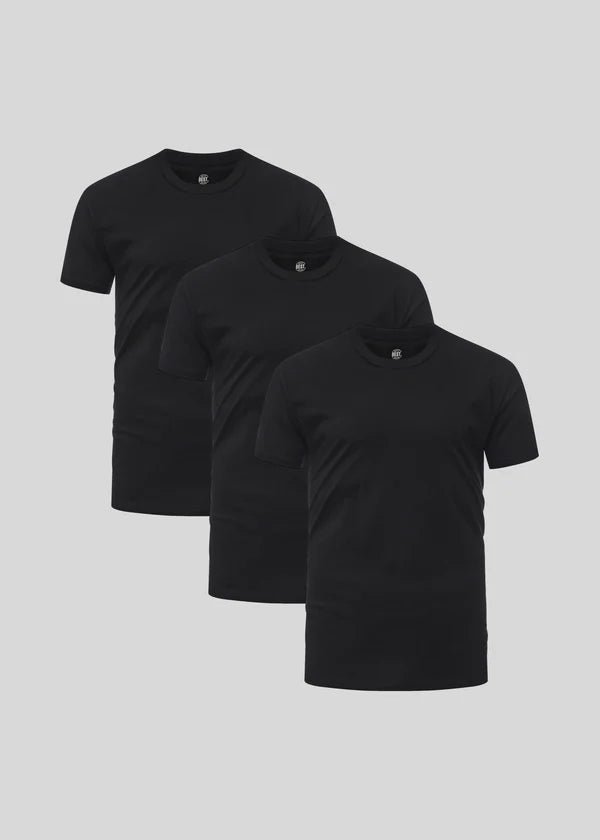 Camiseta de cuello redondo pack 3