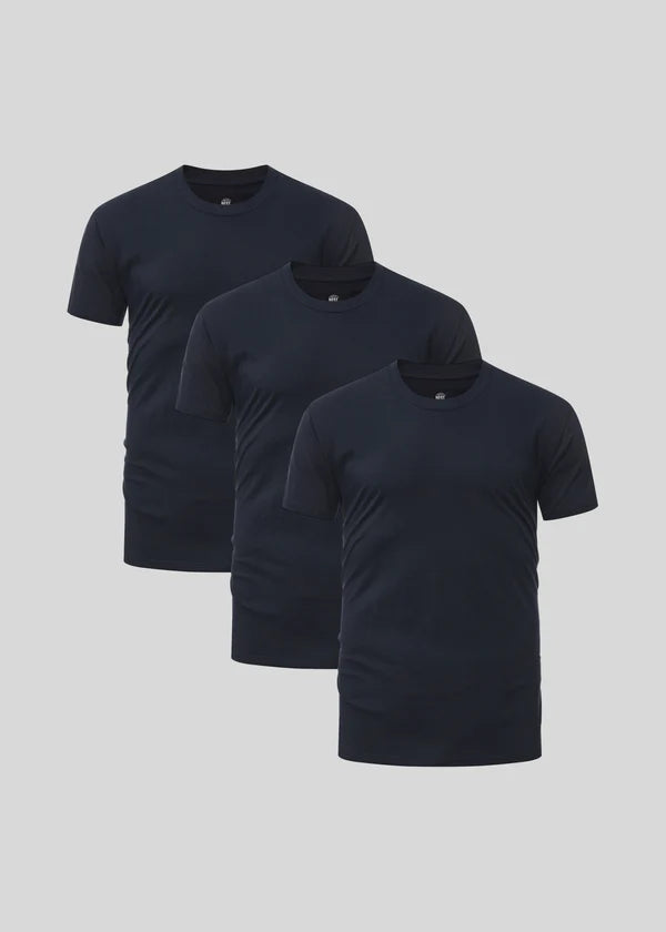Camiseta de cuello redondo pack 3