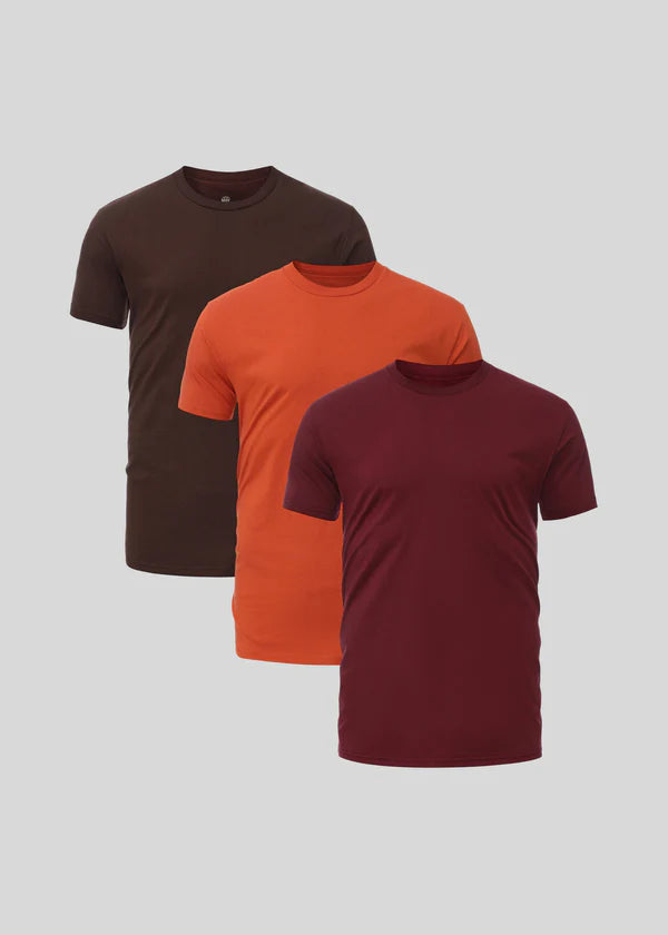 Camiseta de cuello redondo pack 3