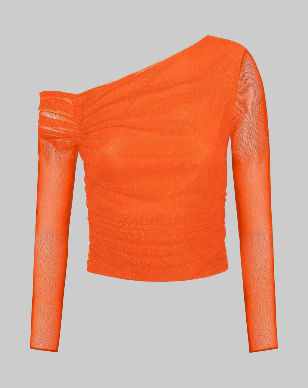 Top de malla con hombros descubiertos Bella