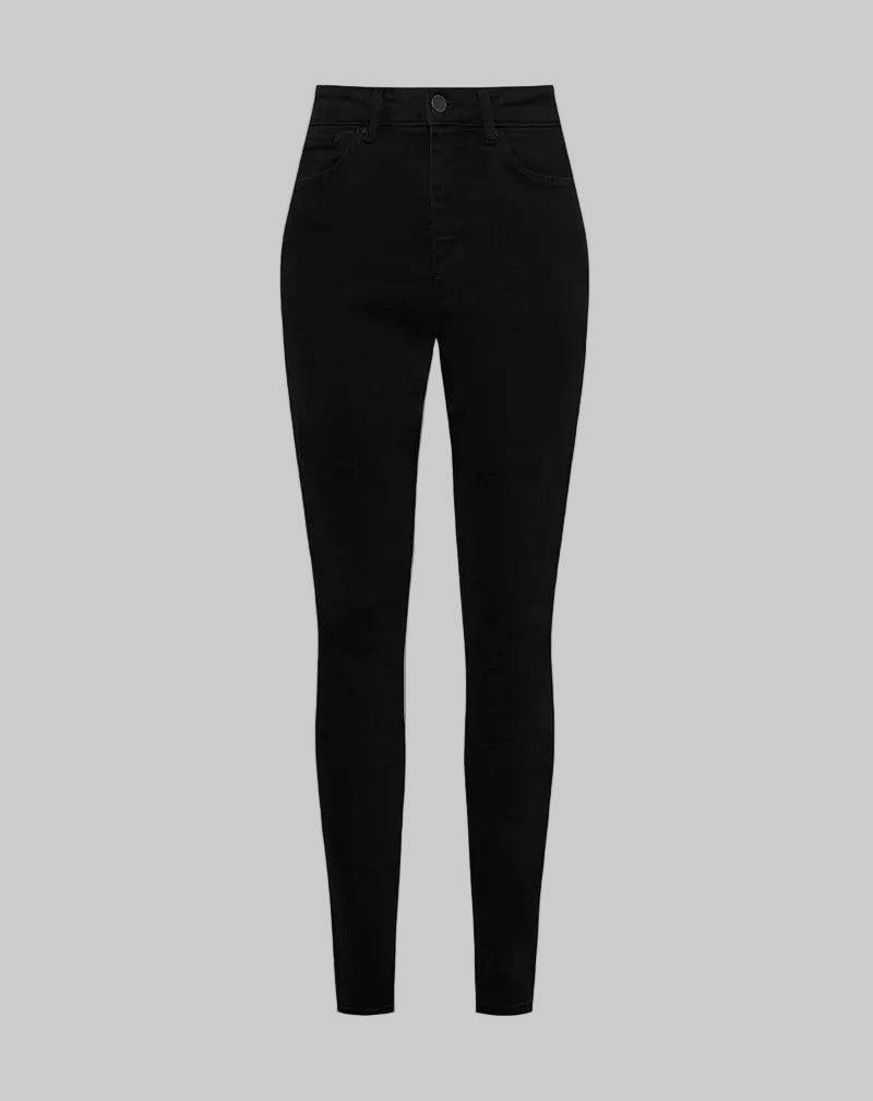 Pantalones vaqueros ajustados negro