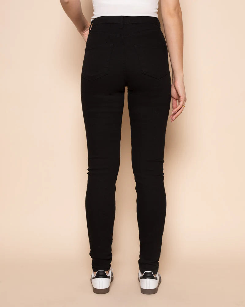 Pantalones vaqueros ajustados negro